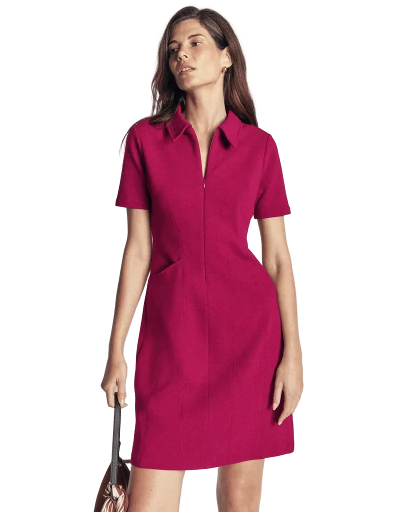 Nia Short Sleeve Ottoman Dress