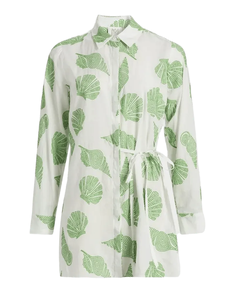 Cleo Embroidered Cotton Cover-Up Mini Dress