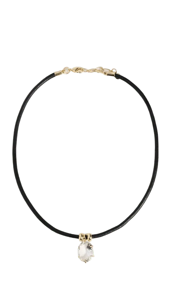 White Topaz Prong Choker