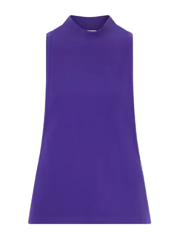 Stretch-cotton jersey tank