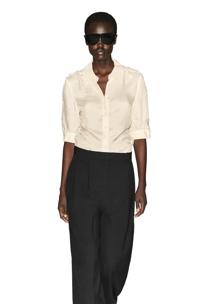 GATHERED CRINKLED SHIRT
