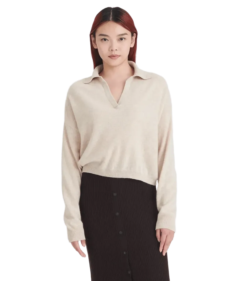 Signature Cashmere Polo Sweater