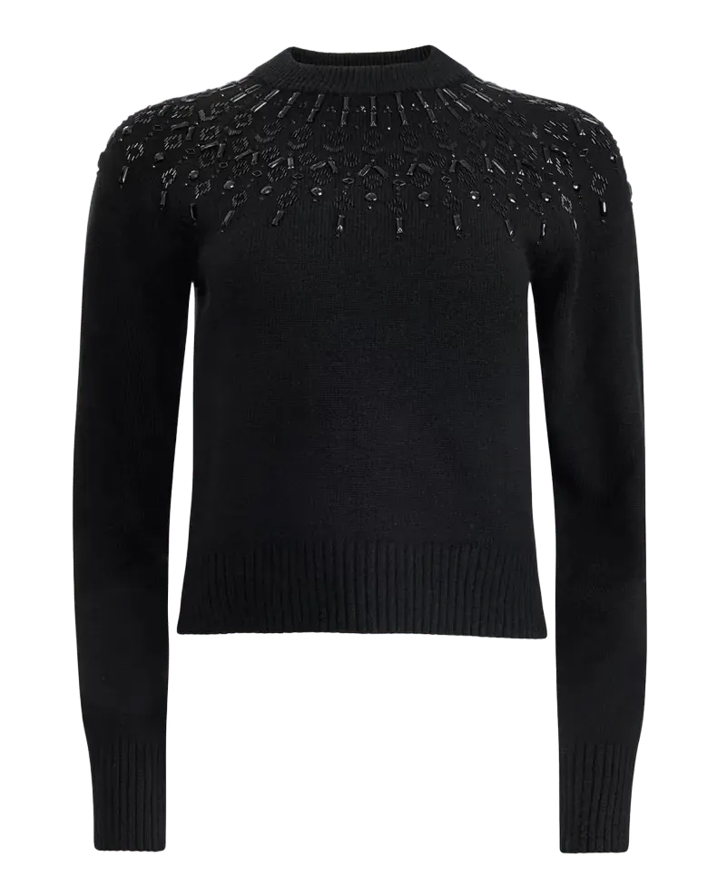 Harold Fair Isle Beaded Wool Crewneck Sweater
