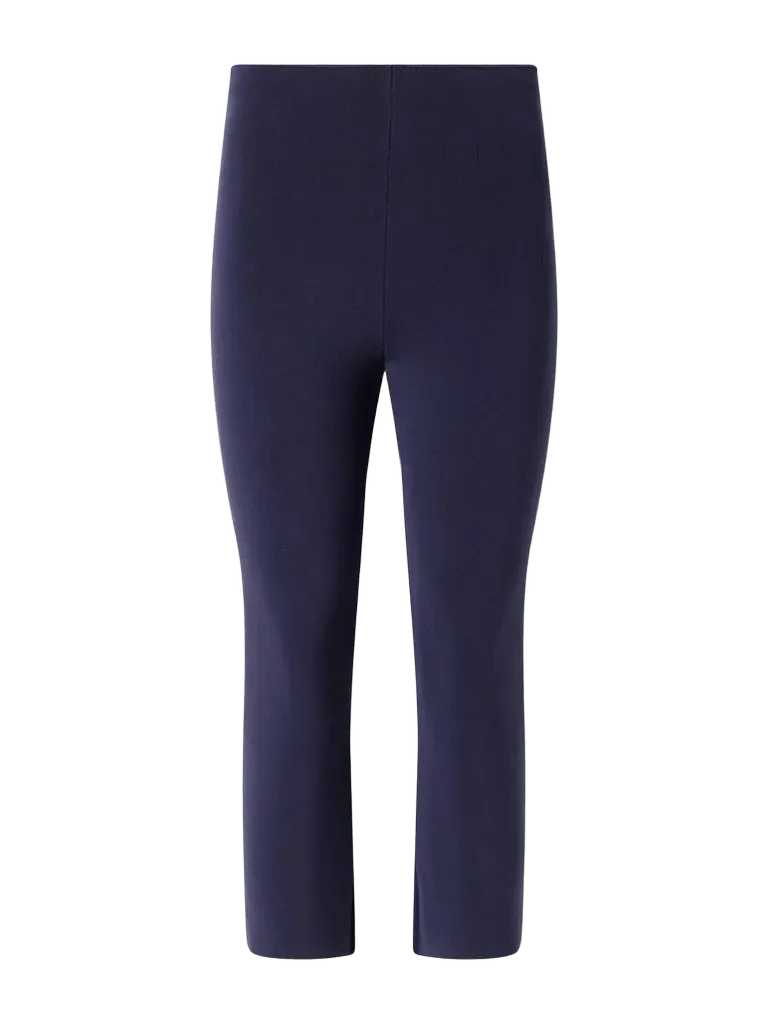 Leandra high-rise cotton-blend capri pants