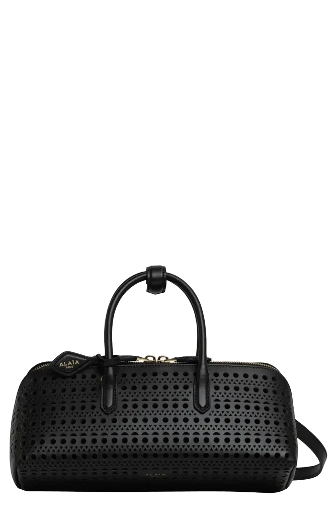 Delta S Top Handle Leather Bag
