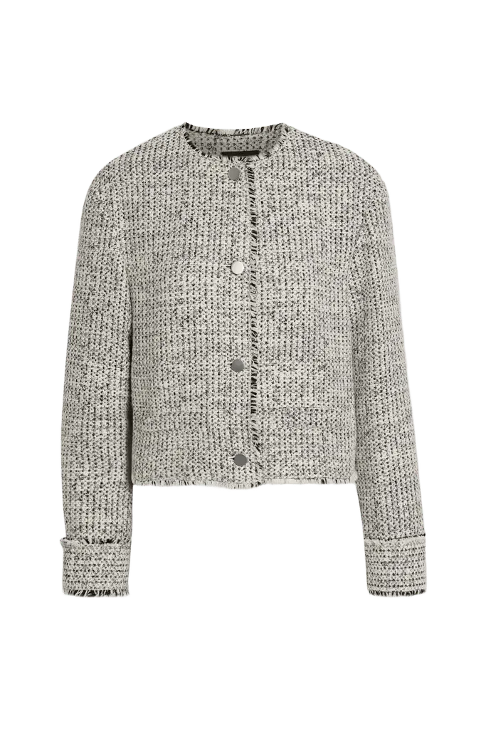 Theory Frayed Tweed Jacket