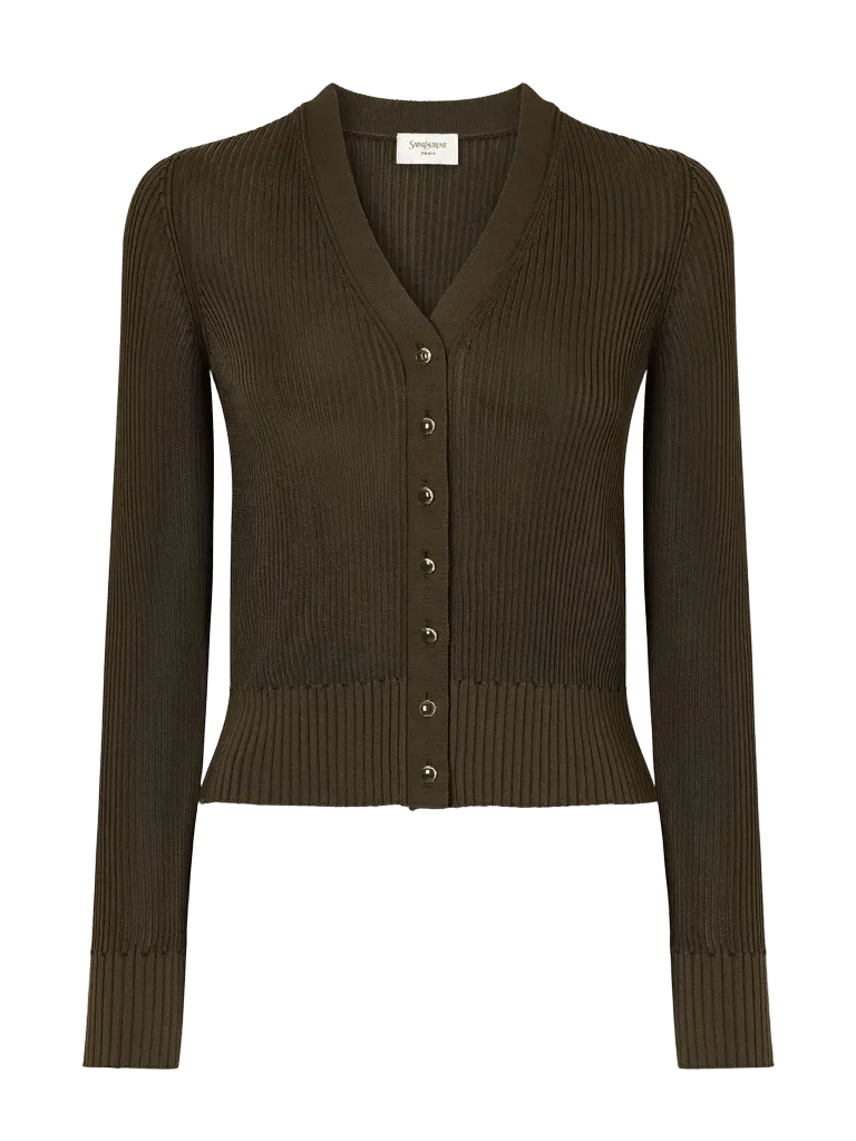 Ribbed cardigan