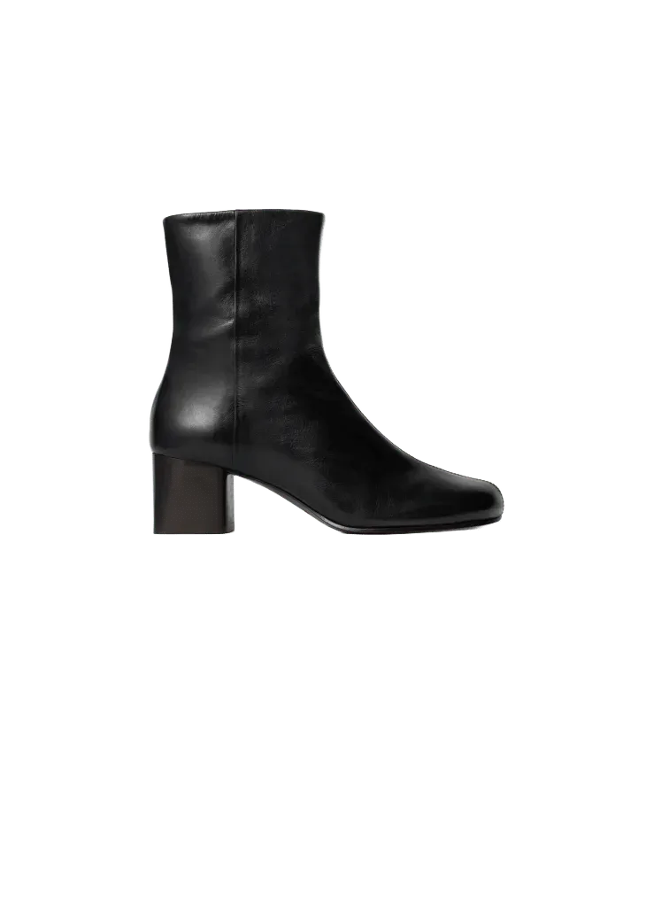 ANATOMIC BOOTS WITH 55MM HEEL IN GLOSSY VEGETABLE LEATHER