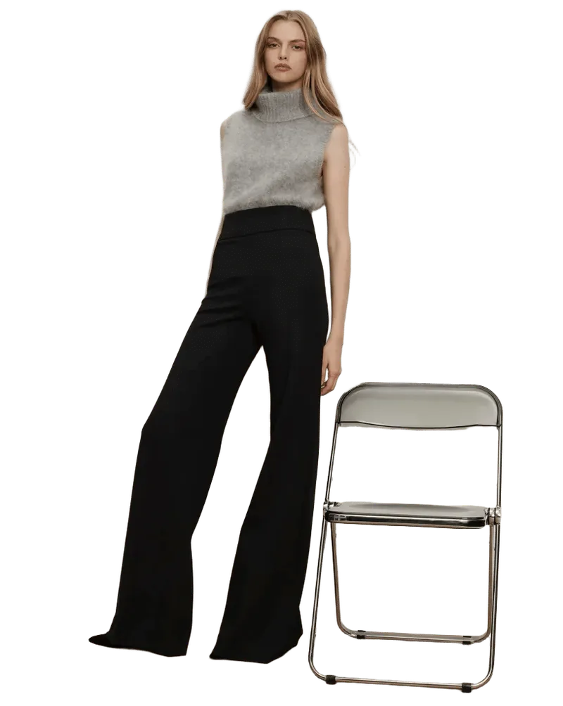 Kalinda Wide-Leg Ponte Pant