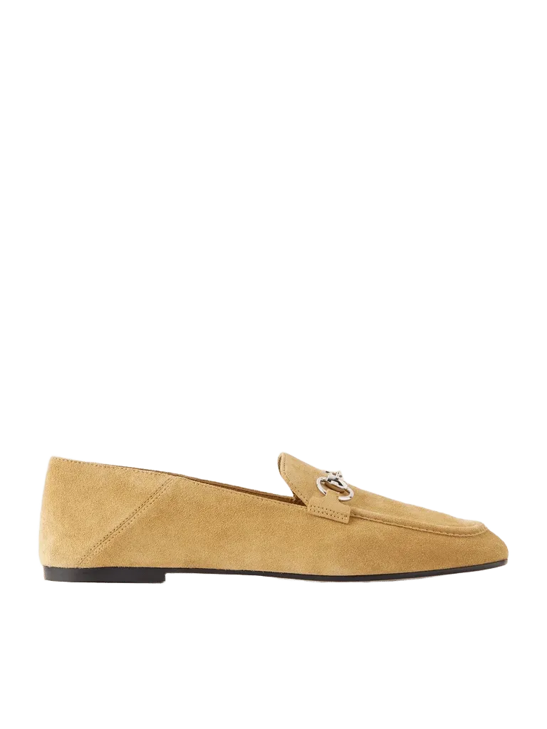 Jordaan Horsebit-detailed suede loafers