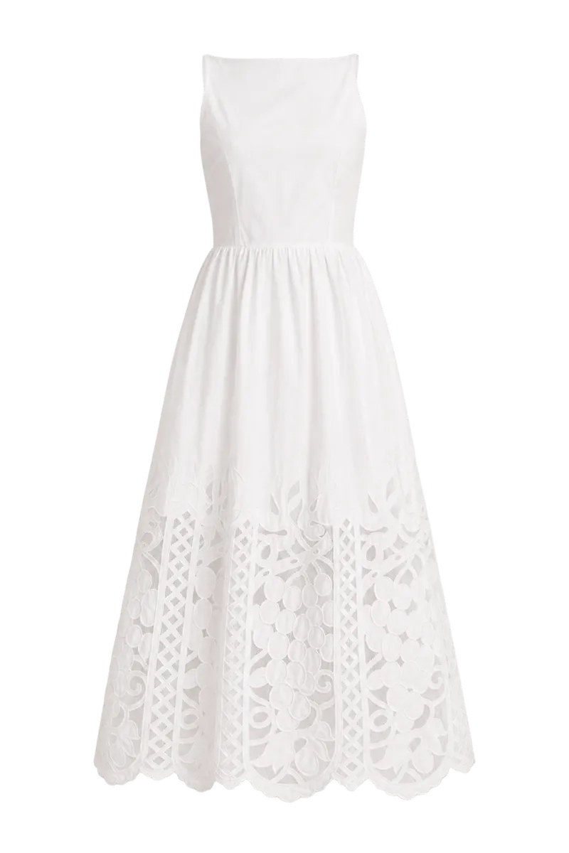 Corvina Embroidered Eyelet Manola Dress