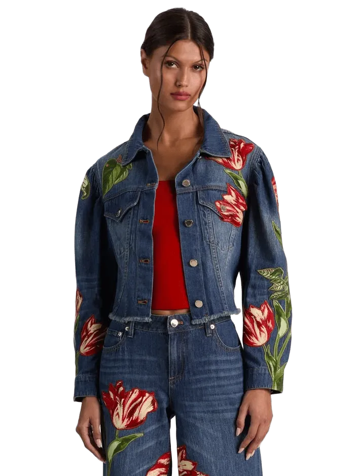 ELIJAH EMBROIDERED DENIM JACKET