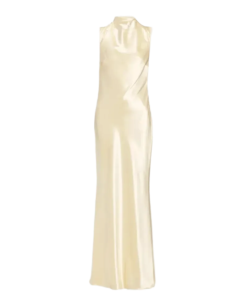 Willa Satin High Neck Gown