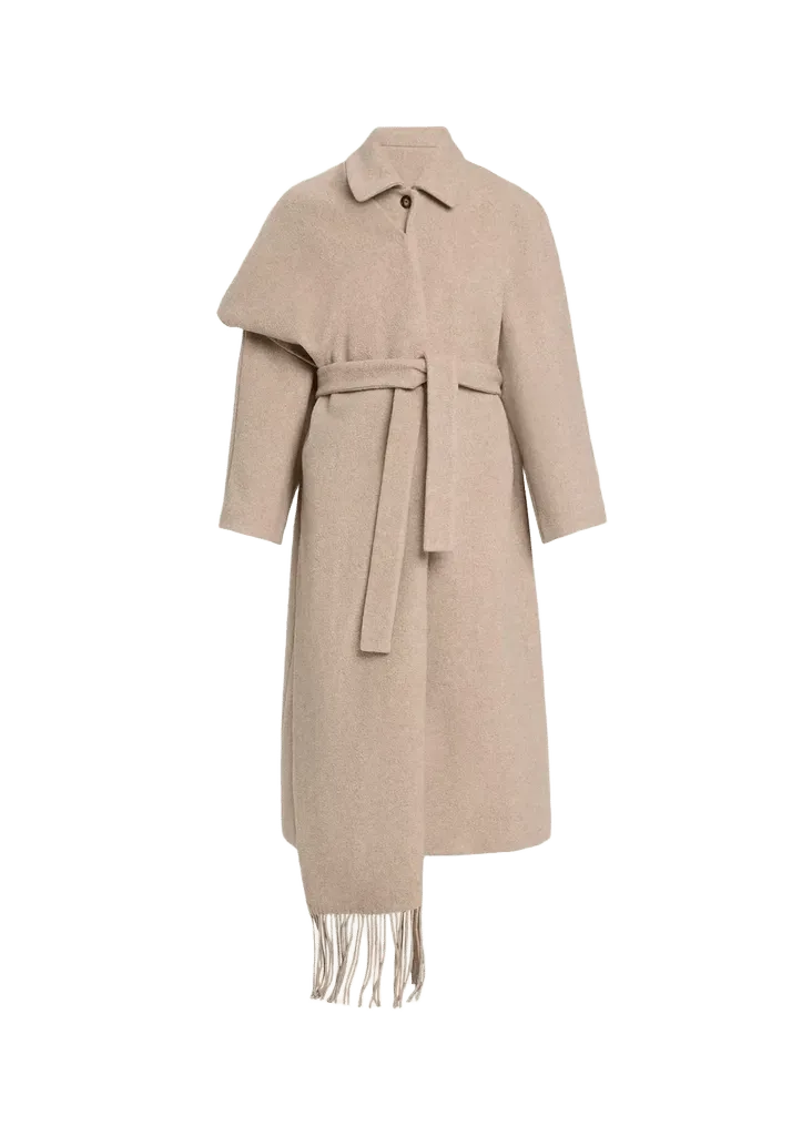 Canyon Wool-Blend Asymmetric Coat