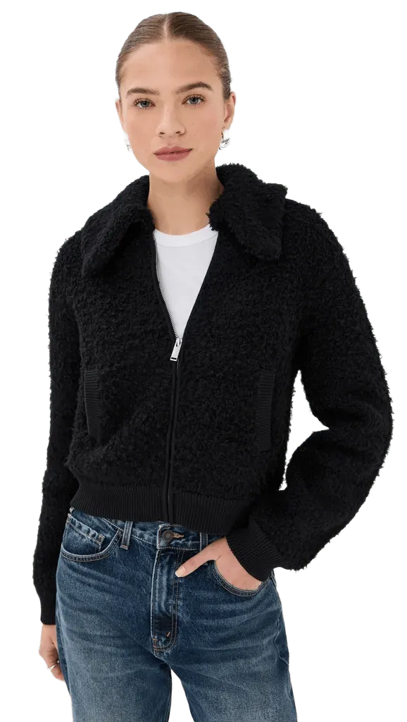 Cody Collared Sherpa Zip Up Jacket
