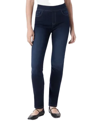 Women's Amanda High-Rise Straight Pull-On Jeans