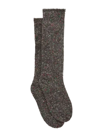 Stela ribbed cashmere-blend socks