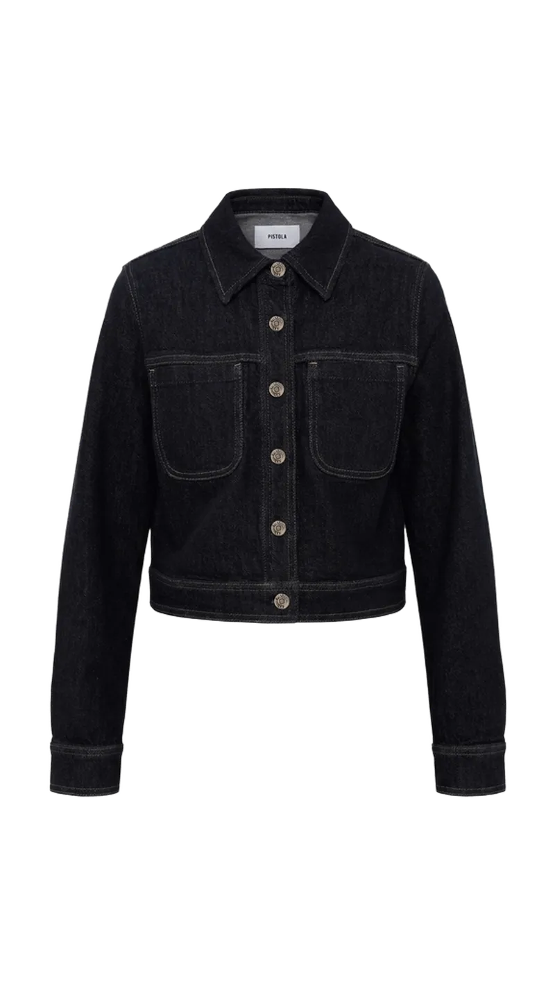 Leonie Cropped Denim Jacket