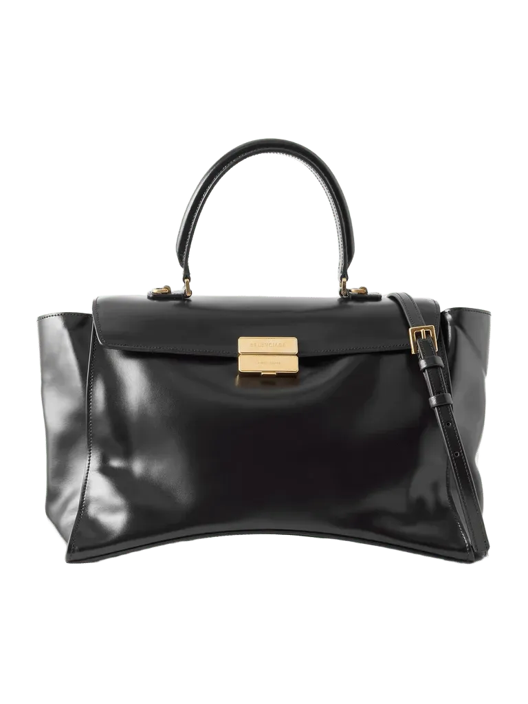 Hourglass Avenue Medium leather top handle bag