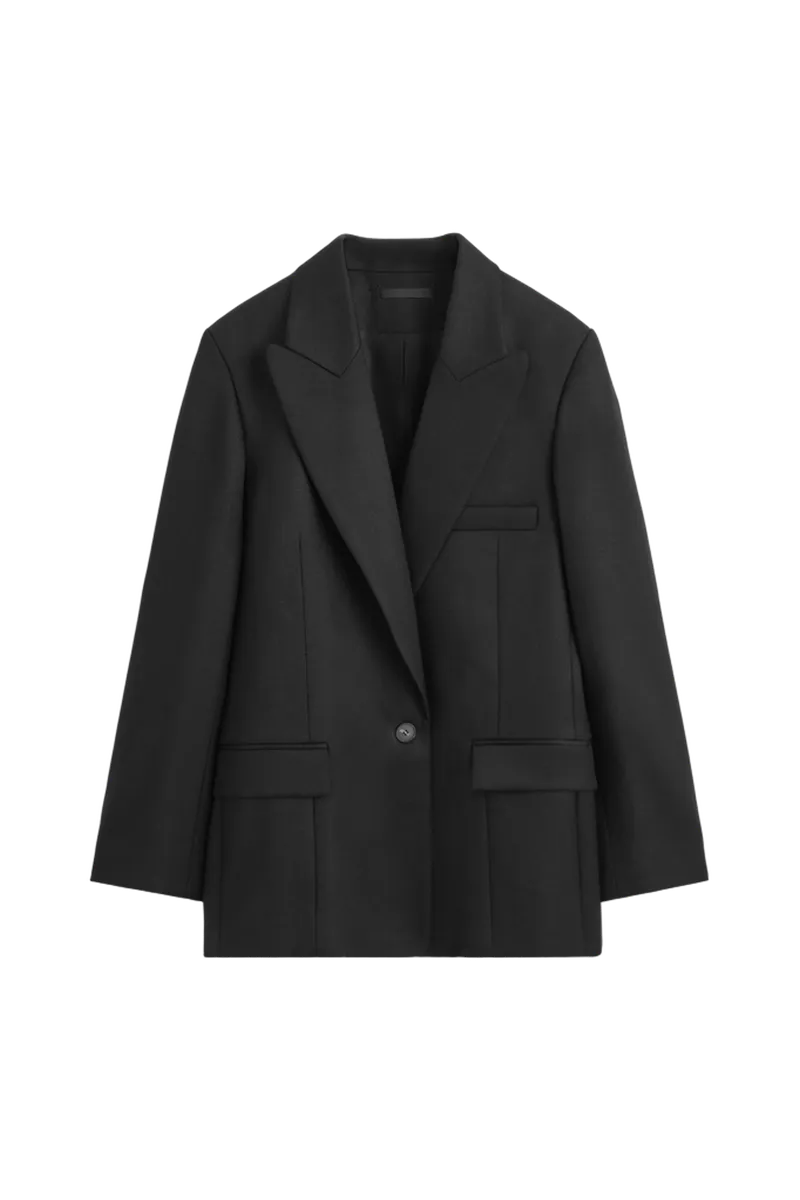 WAISTED TAILORED WOOL BLAZER