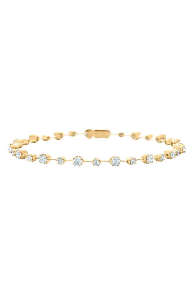 18k Gold Diamond Line Bracelet