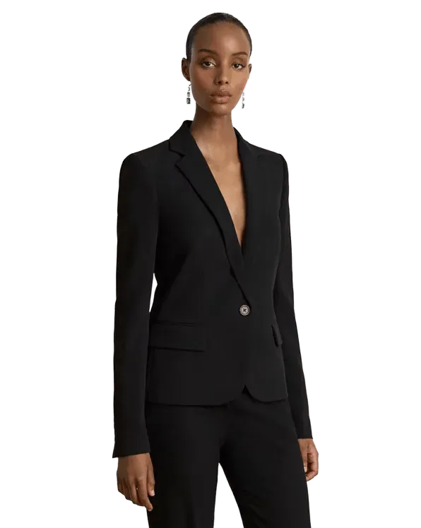 Stretch Crepe Blazer