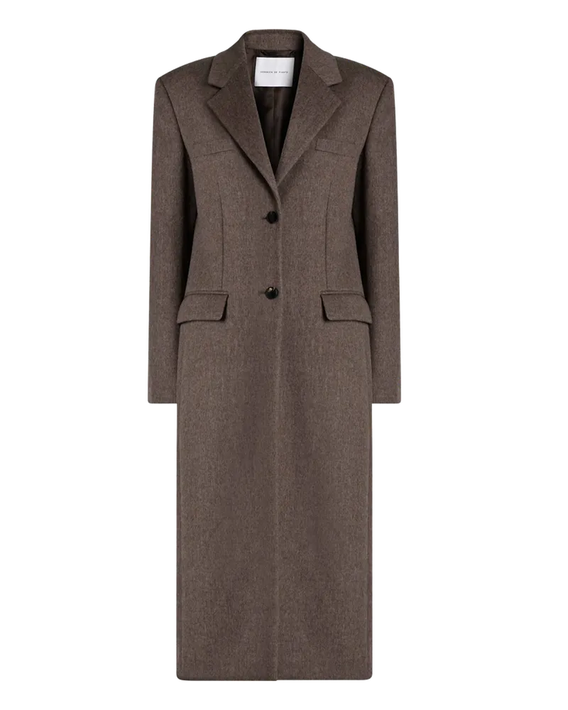 Freya Coat in Wool Cashmere, Oatmeal