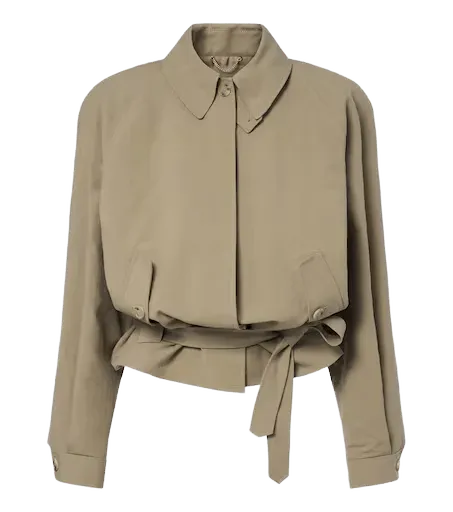 Belted cotton jacket
