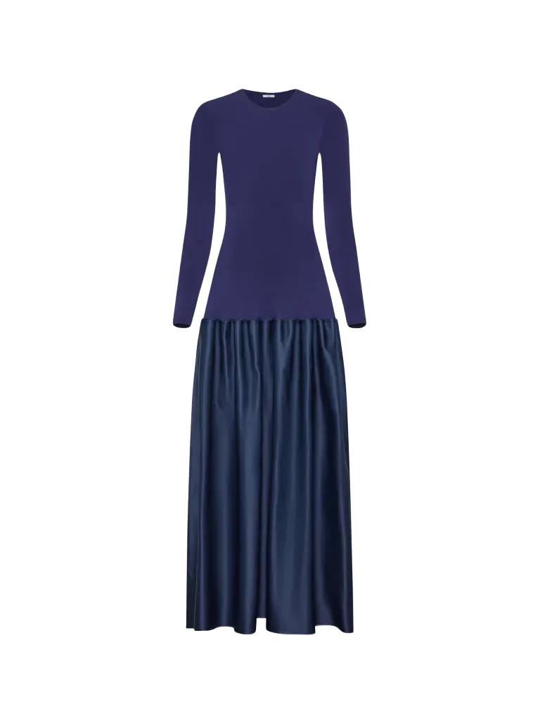 Catrin Dress in Prussian Blue