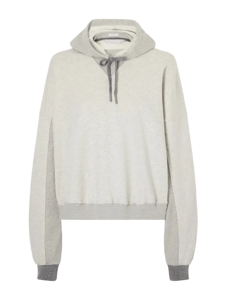 The Half Base cotton-blend jersey hoodie
