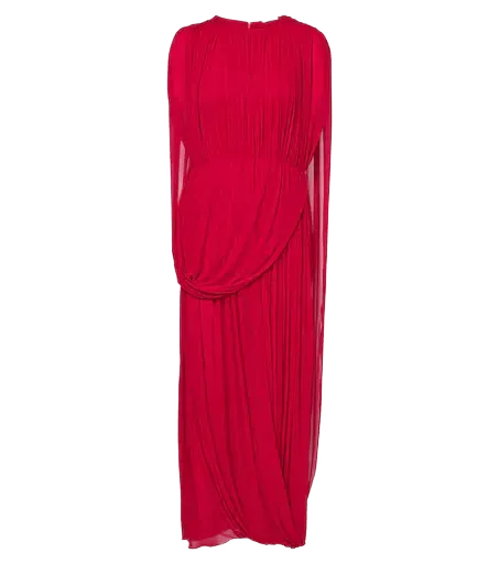 Kahlo draped jersey maxi dress