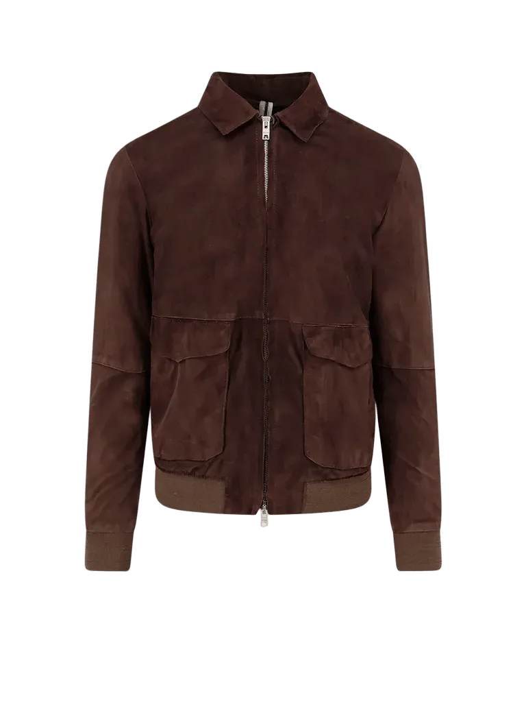 D-Four Suede Jacket — Brown
