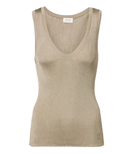 Cassandre ribbed-knit tank top