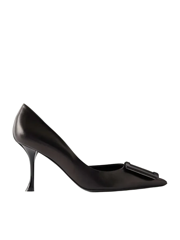 Viv Ville 85 buckled leather pumps