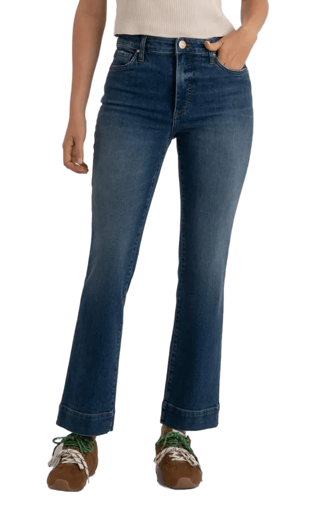 Kelsey Fab Ab High Waist Kick Flare Jeans