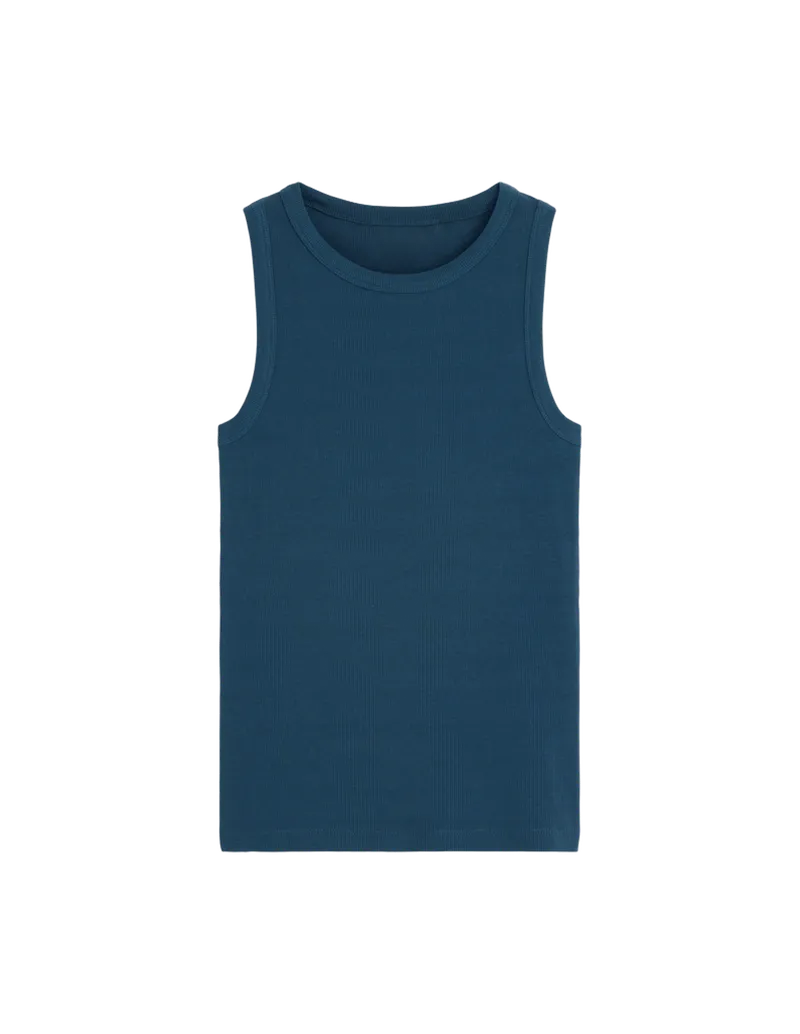 Ribbed Racer Vest