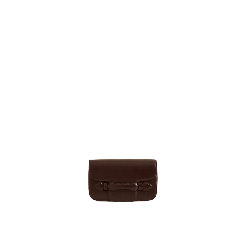 Romy Clutch in Chocolate