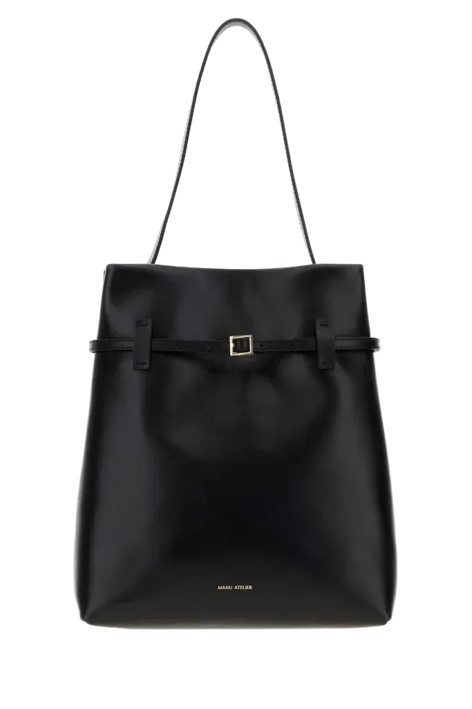 Manu Atelier Jour Shoulder Bag — Black