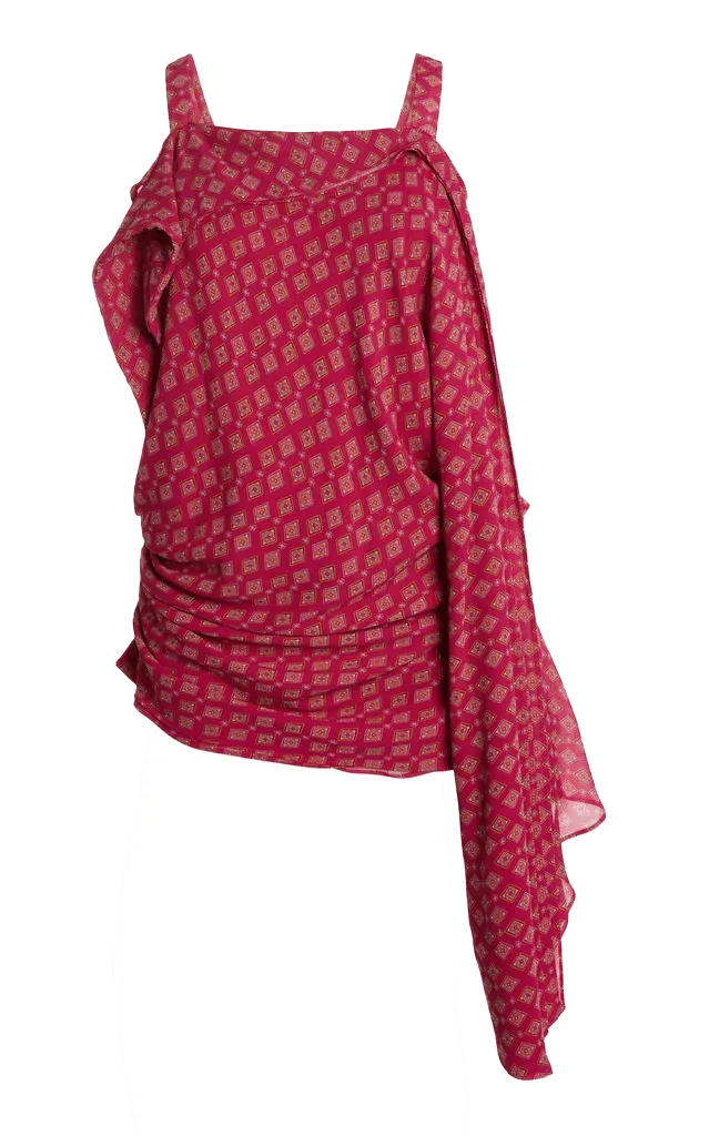 Framed Floating Silk Top