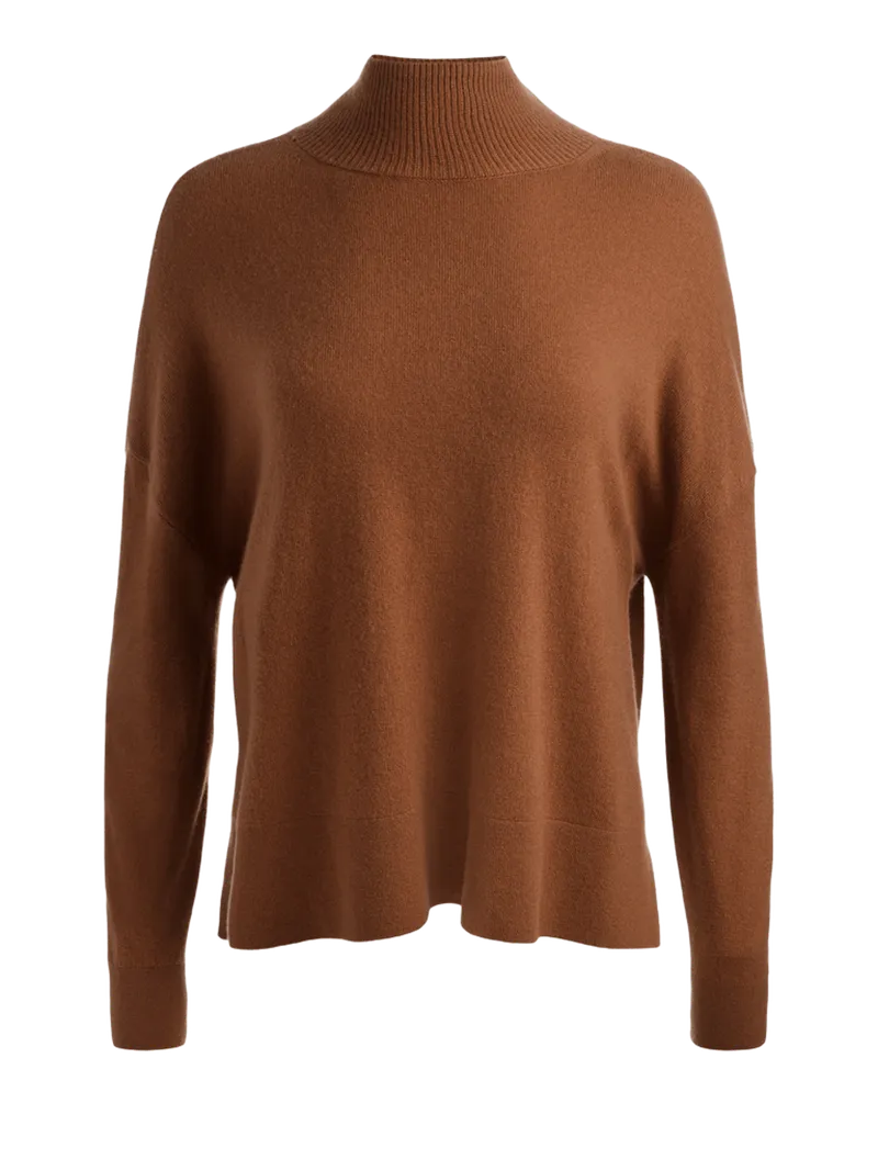 BARBRA CASHMERE TURTLENECK - CAMEL