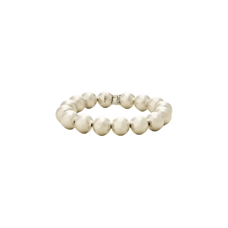 Metallic beaded chunky bracelet