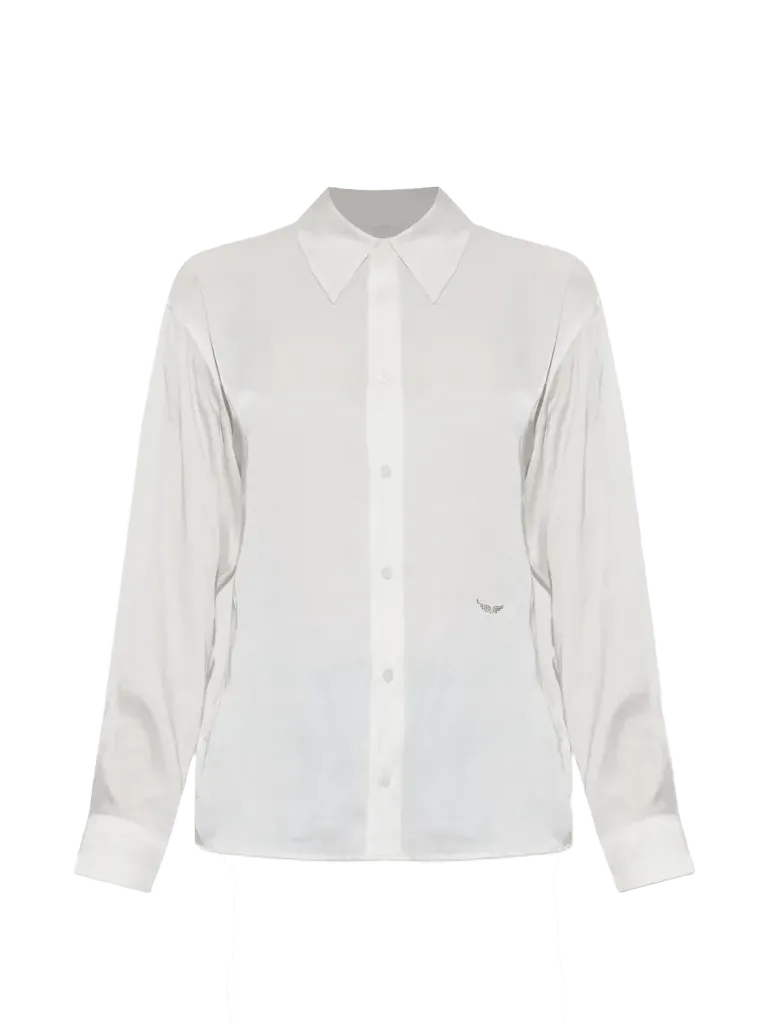 Tyrica crystal-embellished shirt