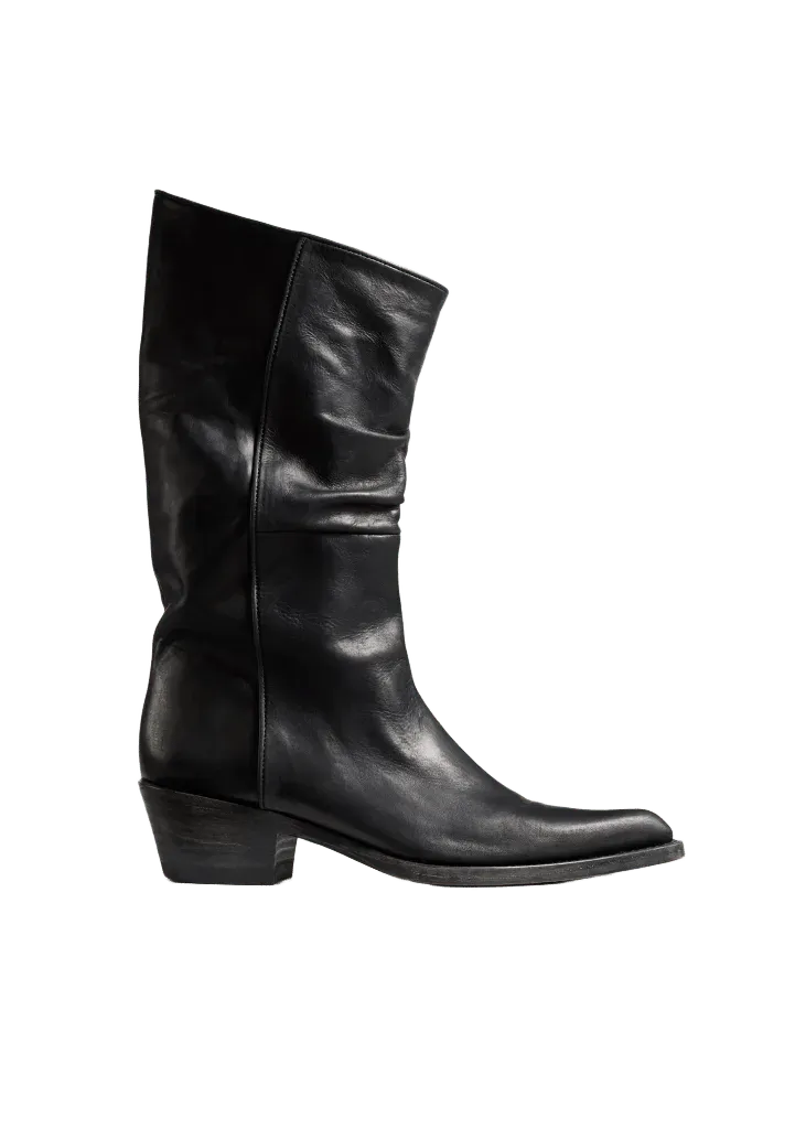 Clive Boot in Black Leather