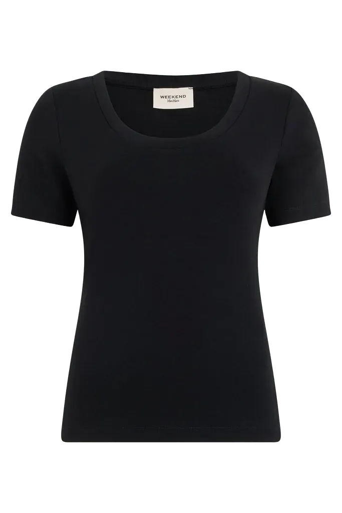 Weekend Max Mara Cotton T-Shirt — Black