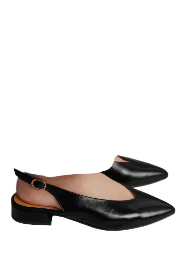 Suzanne Low Ballet Flats - Vintage Black