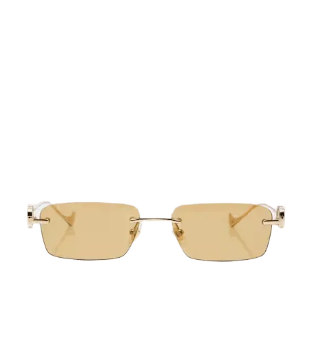 Bejewelled VLogo rectangular sunglasses