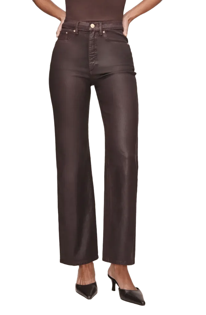 Karmine Refined SculptSystem Coated High Rise Wide Leg Jeans