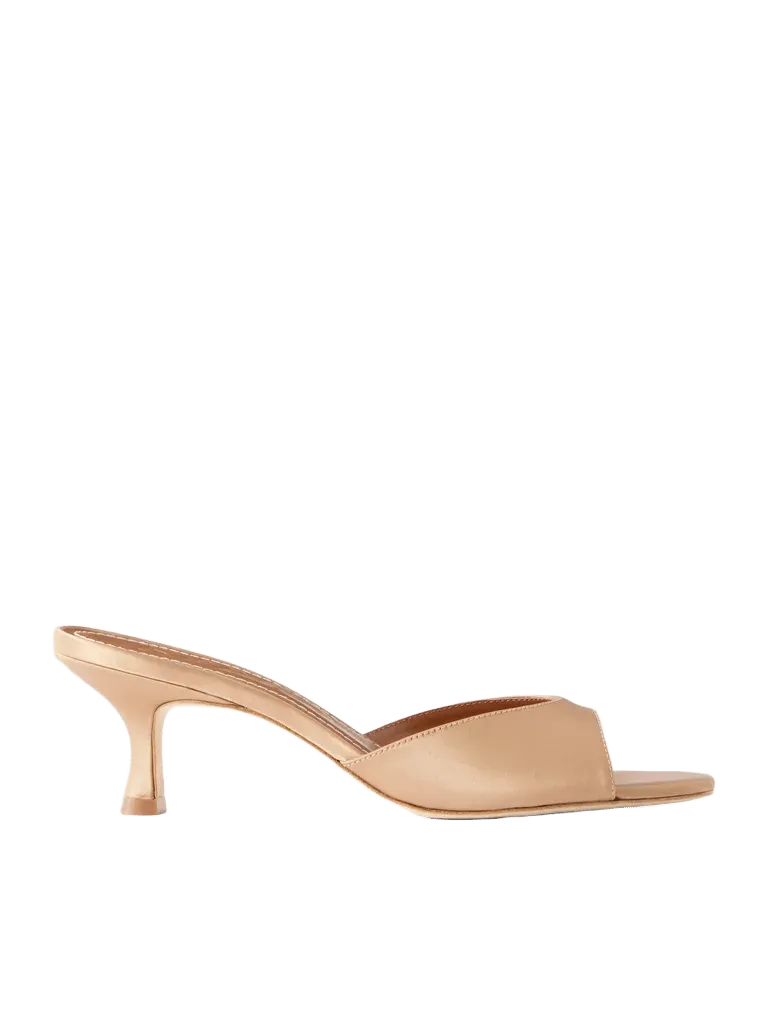 Brigitte 55 satin mules