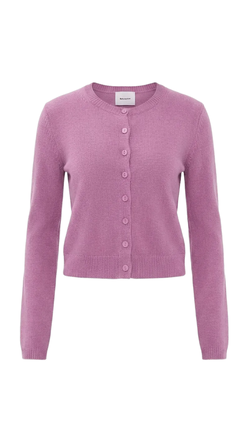 Clara Cashmere Crew Cardigan