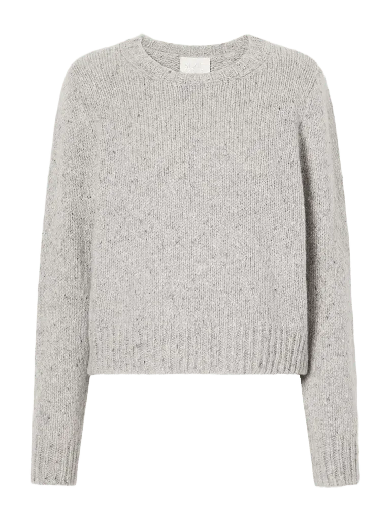 Selini cropped mottled cashmere sweater